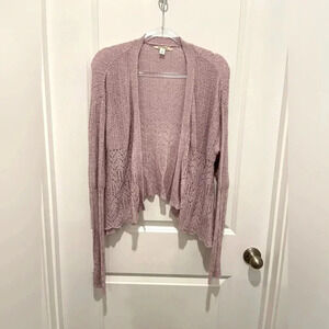 Francesca's Collections Mauve Cardigan